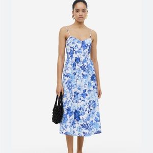 H&M linen midi dress